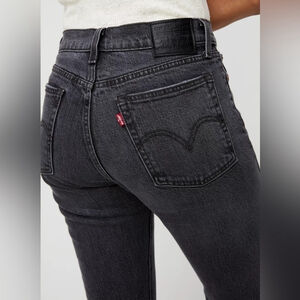 Levi's Premium Black Wedgie Ripped Denim Jeans